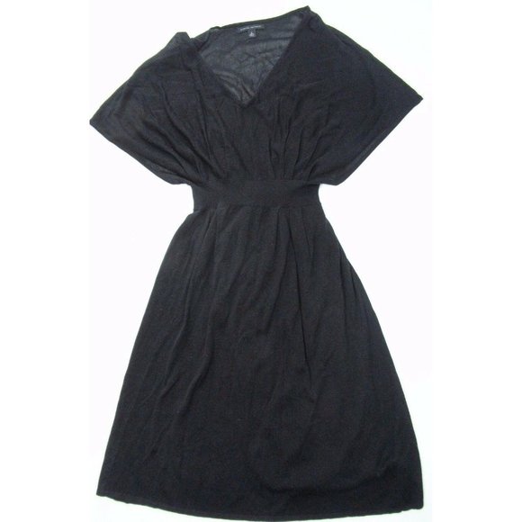 Banana Republic Dresses & Skirts - Banana Republic Women's Black A-Line Cap Sleeve Sheer Layered Tunic Dress Sz S